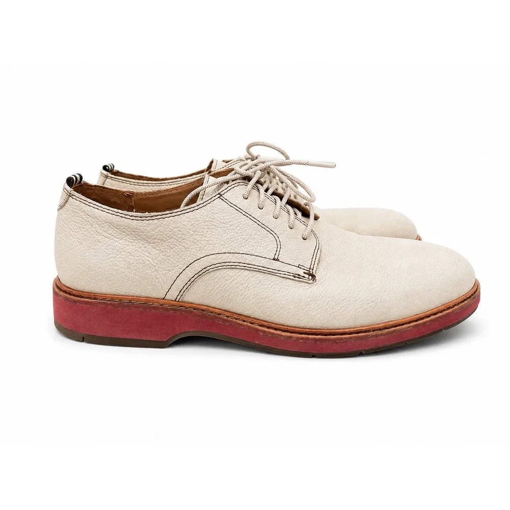 Cole Haan Original Grand Plain Toe‎ Oxford Beige Leather Shoes Men's 7M C30840